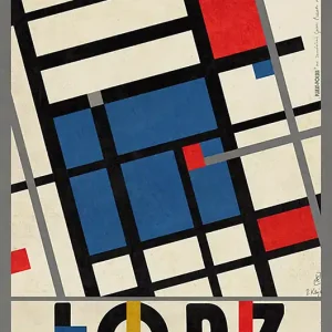 Plakat Łódź (R. Kaja) 98x68 cm Taniej