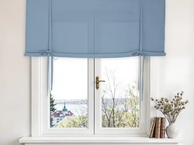Nie przegap Roleta podwijana dusty blue medium