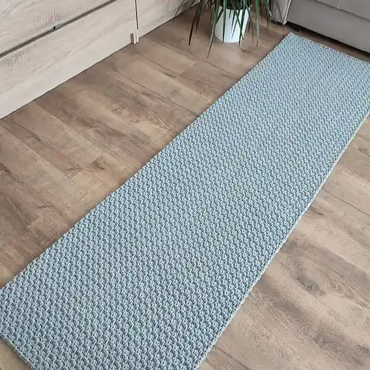 Dywan szydełkowy prostokątny ze sznurka 60cmx208cm Łatwy zwrot
