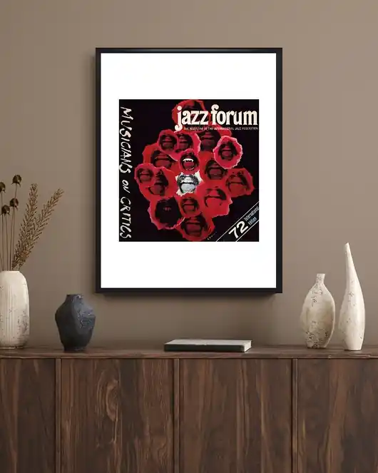 Plakat Oprawiona okładka czasopisma JAZZ FORUM nr 72, aut. Andrzej Pągowski z... Okazja