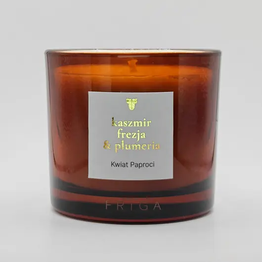 KWIAT PAPROCI - Kaszmir Frezja Plumeria - świeca rzepakowa Oferta czasowa