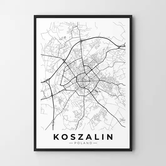 Wyprzedaż Plakat Mapa Koszalin
