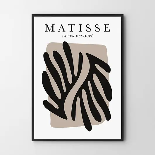 Zniżka Plakat Matisse black leaf