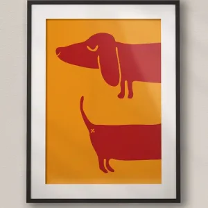 Cena promocyjna Minimalistyczny plakat Jamnik