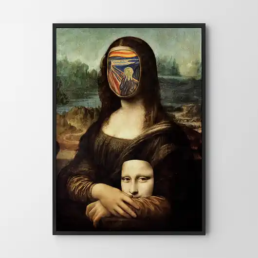 Nowy Plakat Mona Lisa krzyk
