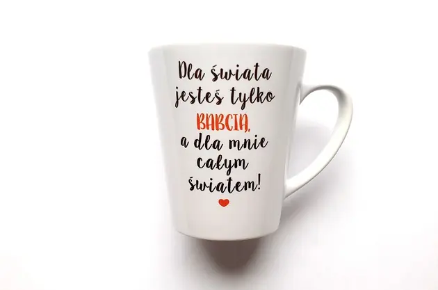 Bezpieczna płatność Kubek Latte dla Babci