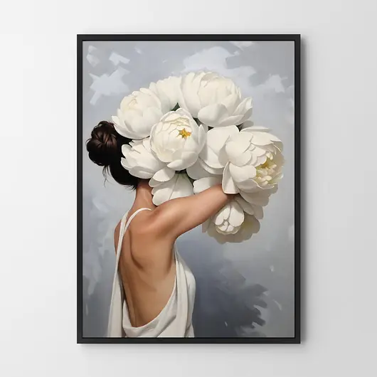 Plakat Kobieta w kwiatach Oferta