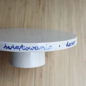 Malowana patera na ciasto duża napisy Wyjątkowa oferta