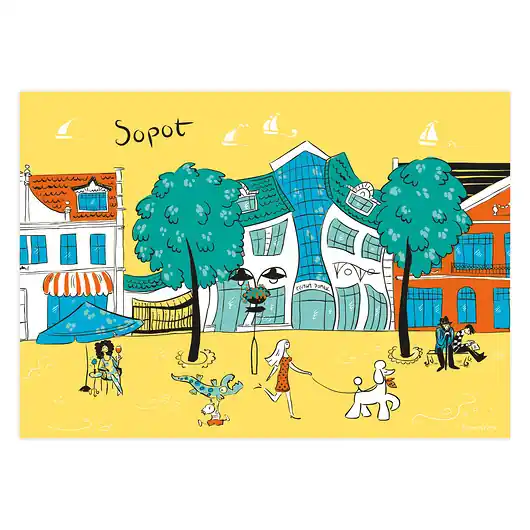 Plakat A4 Sopot Monciak Bezpieczne zakupy