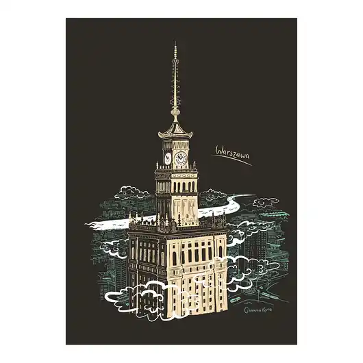 Plakat Warszawa Pałac Kultury i Nauki Super okazja