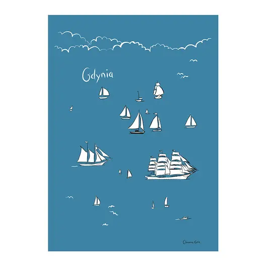 Plakat Gdynia Żaglowce Rabat