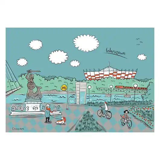 Bezpieczne zakupy Plakat A4 Warszawa Stadion Narodowy