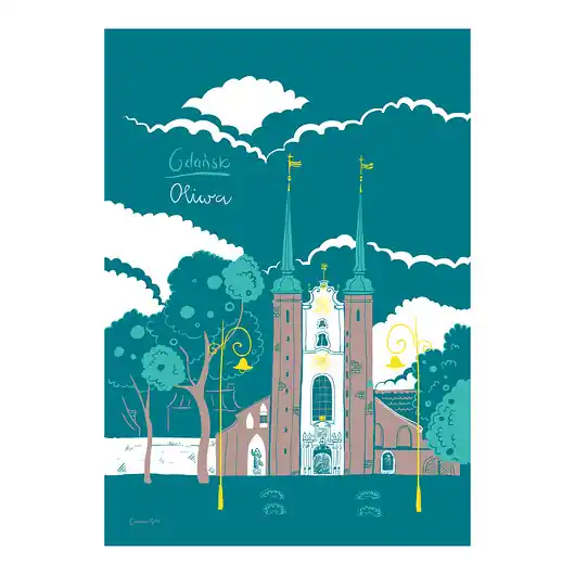 Popularny Plakat Gdańsk Katedra Oliwska