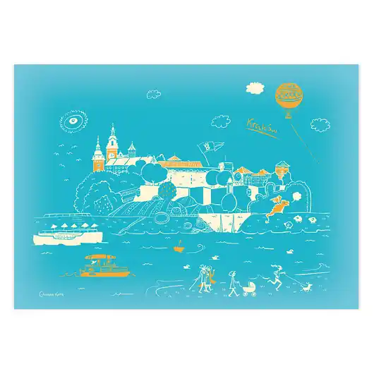 Plakat A4 Kraków Wawel Zniżka
