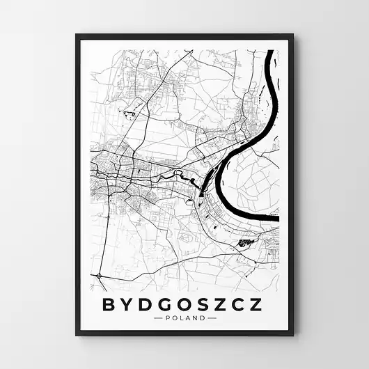 Plakat Mapa Bydgoszczy Najlepsza cena