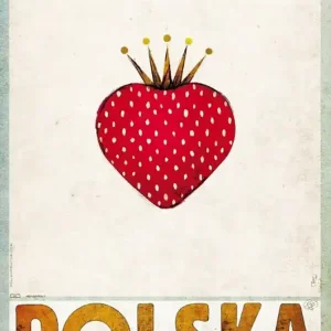 Plakat Polska Truskawka (R. Kaja) 98x68 cm Wyprzedaż