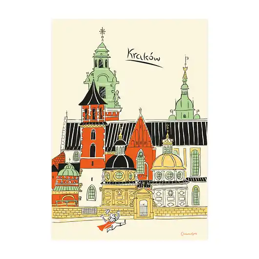 Bezpieczne zakupy Plakat A4 Kraków Katedra na Wawelu