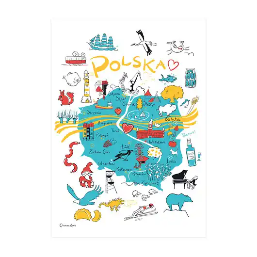 Wyprzedaż Plakat A4 Polska