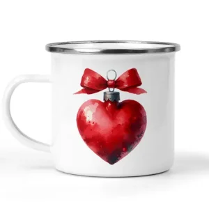 Świąteczny kubek metalowy bombka Oferta czasowa