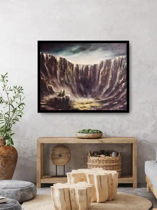 Wyprzedaż Obraz "Na krawędzi" 80x60 cm olej na płótnie