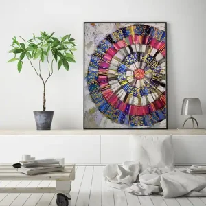 Taniej Mandala granatowa - plakat B2