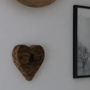 Wieszak serce , podwójny , haczyk rustic Nie przegap