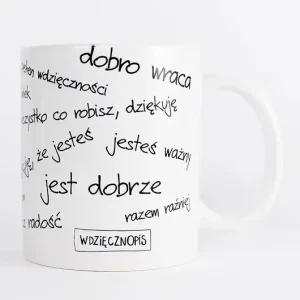 Premium Kubek z podziękowaniami przeróżnymi