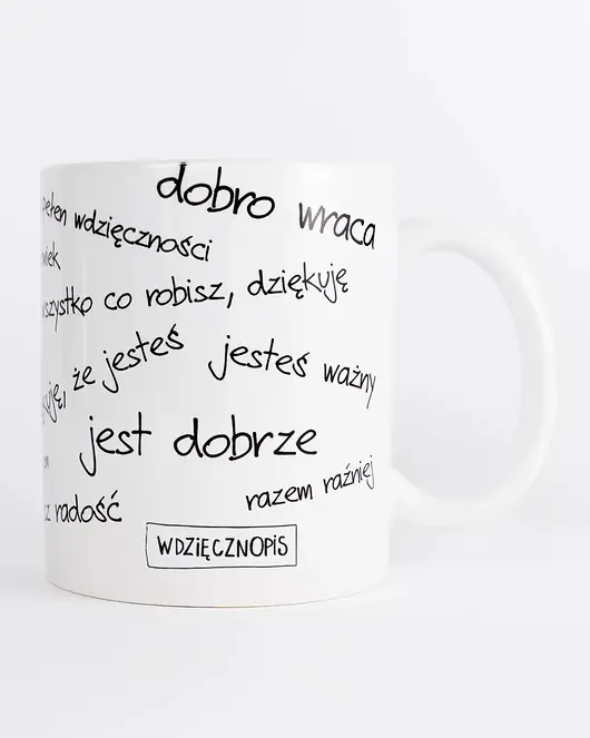Premium Kubek z podziękowaniami przeróżnymi
