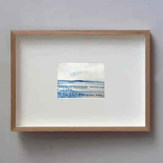 Szybka dostawa Akwarela Zamarznięte jezioro oryginalny obraz 300g A5 21x15 cm