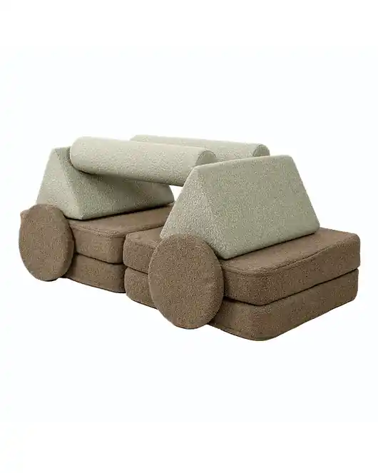 Nowość Sofa modułowa Montessori dla dzieci brązowa - tor przeszkód - plac zabaw