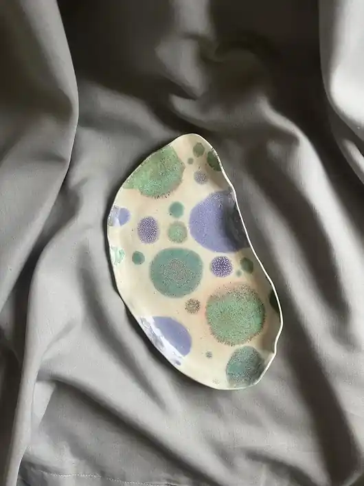 Ograniczona ilość Talerz ceramicny Dots