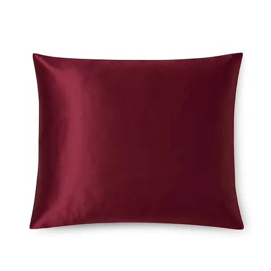 LE SILQUE Jedwabna poszewka na poduszkę 70 x 80 cm - BURGUNDY Wysoka jakość