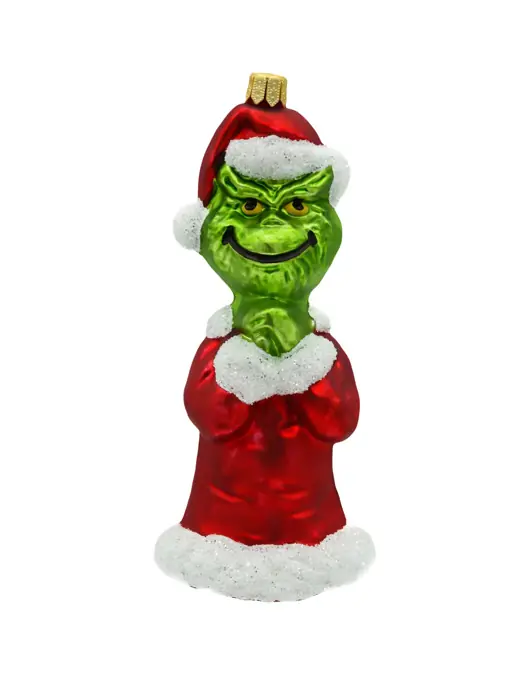 Niska cena Bombka choinkowa Grinch w czerwonym płaszczu