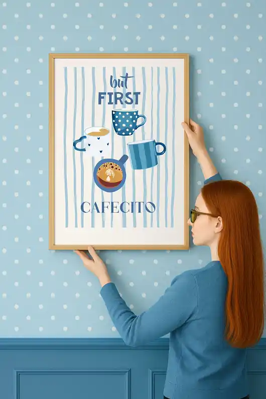 Plakat Najpierw kawa Kup teraz