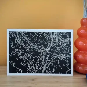 Ręcznie drukowana mapa Poznania vol. 1 (ecru) 21x30cm Obniżka ceny