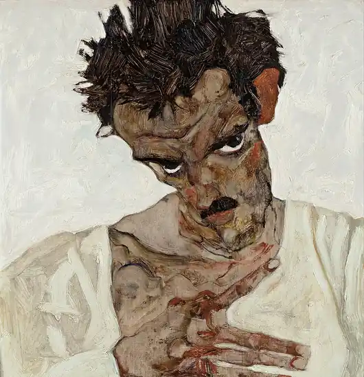 Tylko dziś Autoportret - Egon Schiele - obraz na płótnie lub plakat