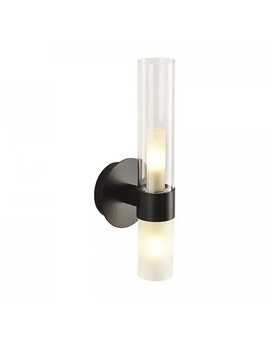 Lampa Ścienna Kinkiet Ścienny Candle Black 31 cm Wyprzedaż