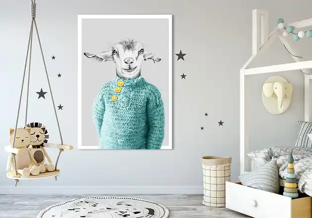Dodaj do koszyka OBRAZ NA PŁÓTNIE - 70x100cm Koziołek Lucek