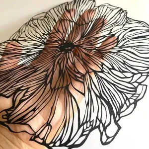 Ostatnia szansa Wycinanka Black Flower I