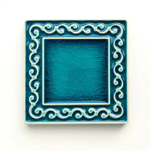 Bezpieczna płatność Kafel VIVACE turkusowy 6cm x 6cm, kafle, kafelki, płytki