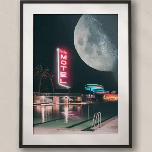 Plakat Pacific Ocean Drive - Kolaż Fine Art - Dekoracja Ścienna Do Salonu Dodaj do koszyka