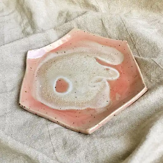 Hit cenowy Talerzyk ceramiczny na biżuterię Hexagon