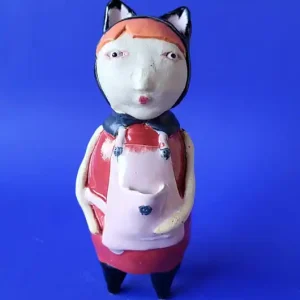 Ceramiczna kocia opiekunka handmade dla kociary Hit cenowy