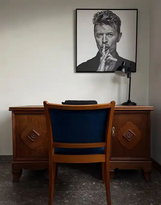 Popularny David Bowie - obraz na płótnie lub plakat