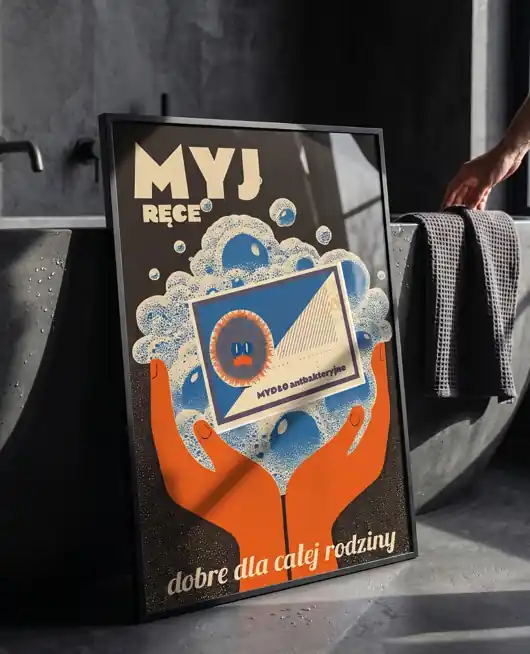 Plakat myj ręce Wybór klientów