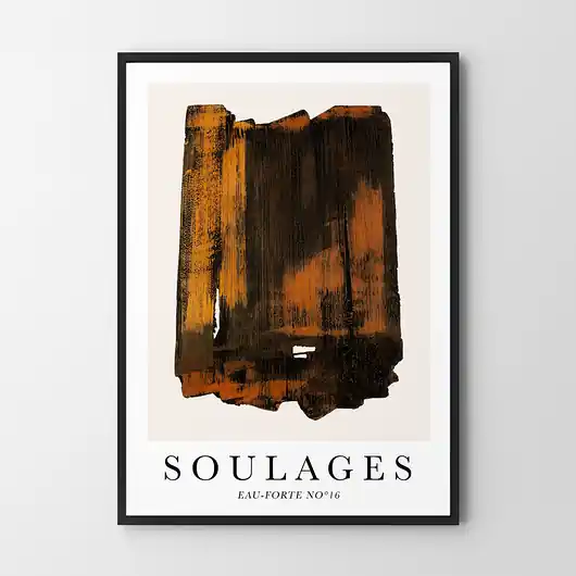 Kup teraz Plakat Soulages Eau Forte No 16