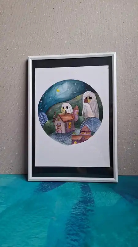 Taniej Halloween grafika w ramce