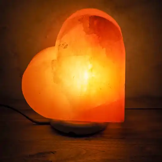 Okazja Lampa solna w kształcie serca