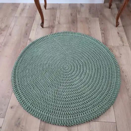Dywan okrągły ze sznurka boho 100cm Wysoka jakość