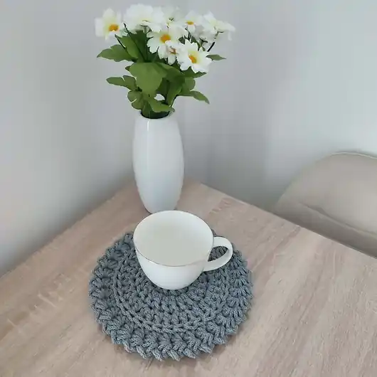 Tani Podkładka okrągła ze sznurka 26cm